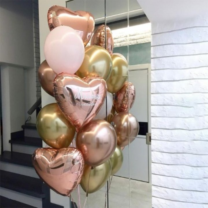 Фонтан шаров "От сердечка" в Рязани