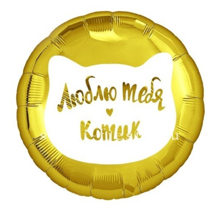 Фольгированный шар "Люблю тебя, Котик" в Рязани