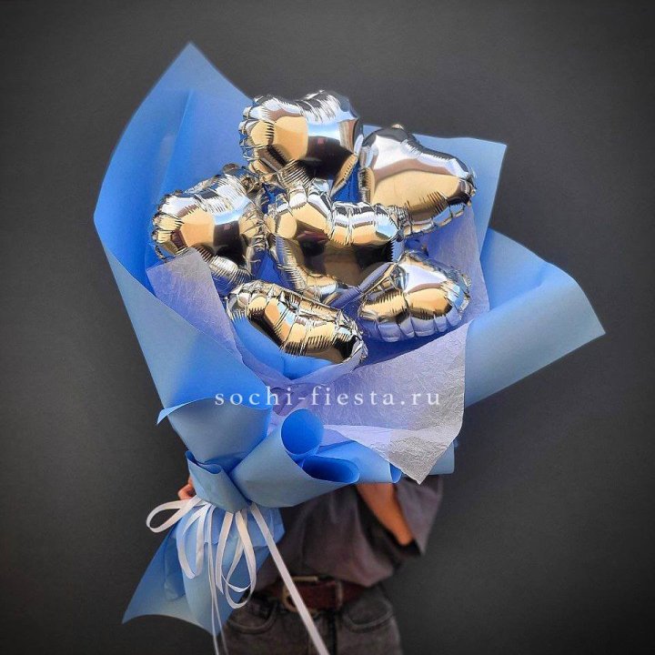 Букет из шаров сердец  №2 в Рязани