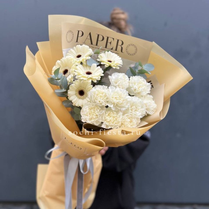  Букет с диантусами и герберами в Рязани