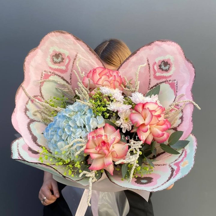 Дизайнерский букет бабочка №5 в Рязани