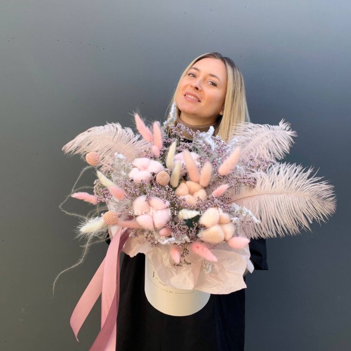 Авторский бокс с сухоцветами в Рязани