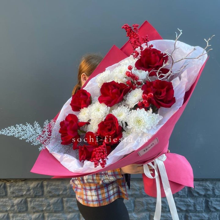 Букет "Яркая зима" в Рязани