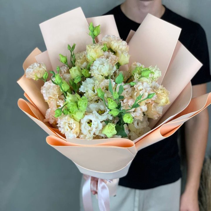 Букет эустом "Крем" в Рязани