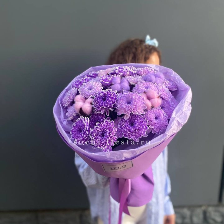 Хризантемы с хлопком в Рязани