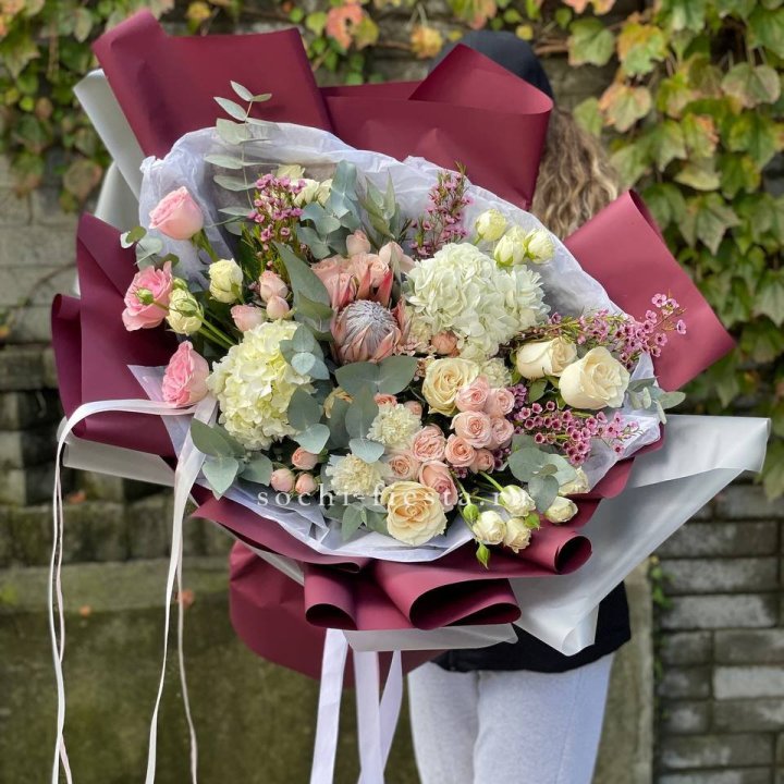 Авторский букет с протеей №1 в Рязани