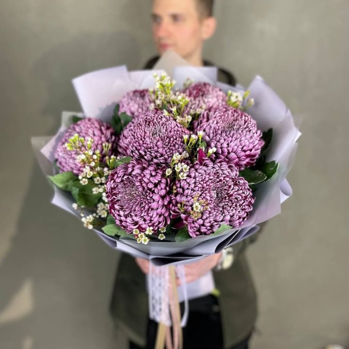 Букет хризантем "Палермо" в Рязани