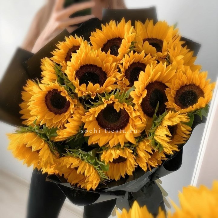 Букет подсолнухов "Гига" в Рязани
