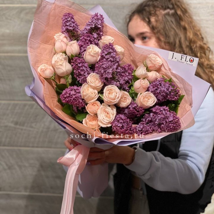 Букет "Лиловая весна" в Рязани