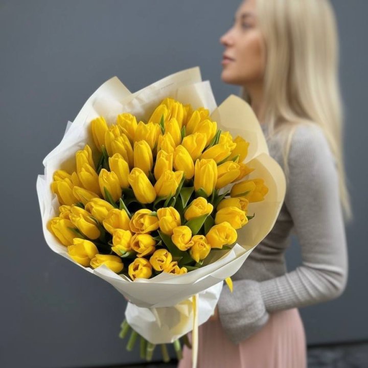 51 желтый тюльпан в Рязани