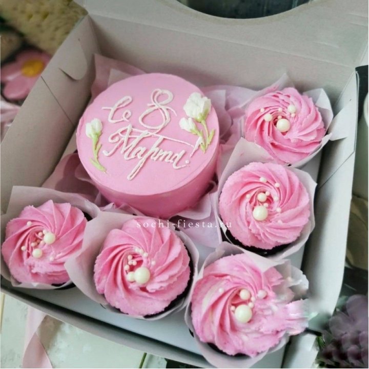 Капкейки и бенто-торт "8 марта!" в Рязани