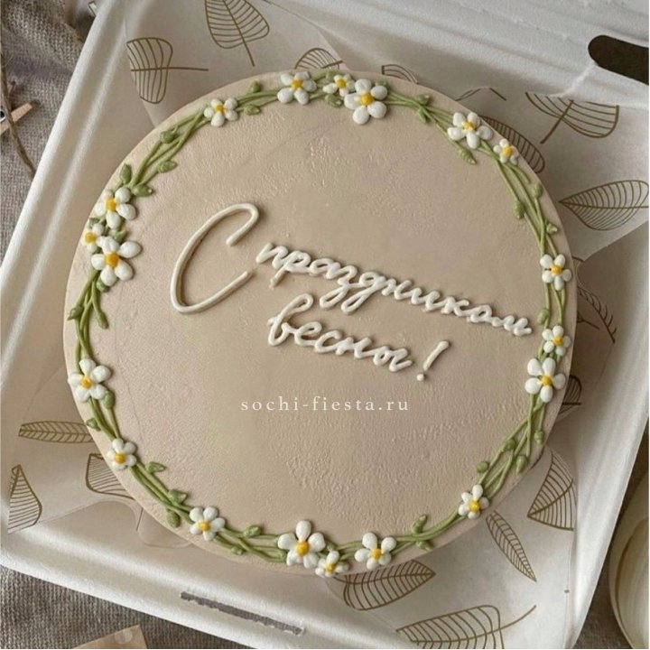 Бенто-торт "C праздником весны!"  в Рязани