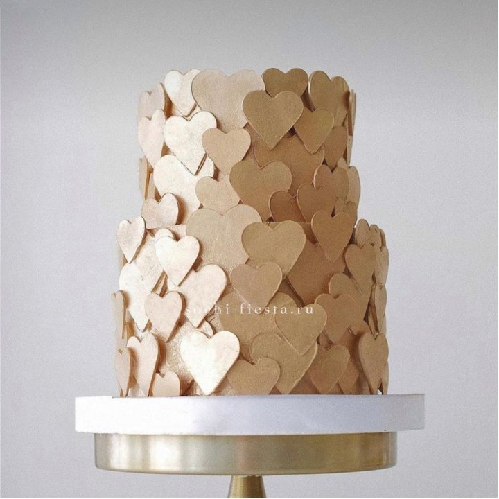 Торт "Hearts" gold в Рязани