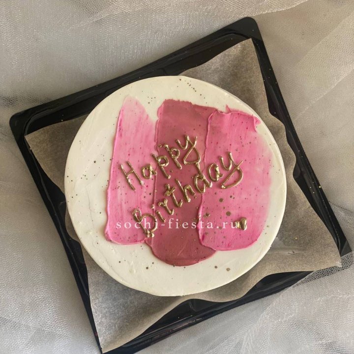 Бенто-торт "С днём рождения" пастель в Рязани