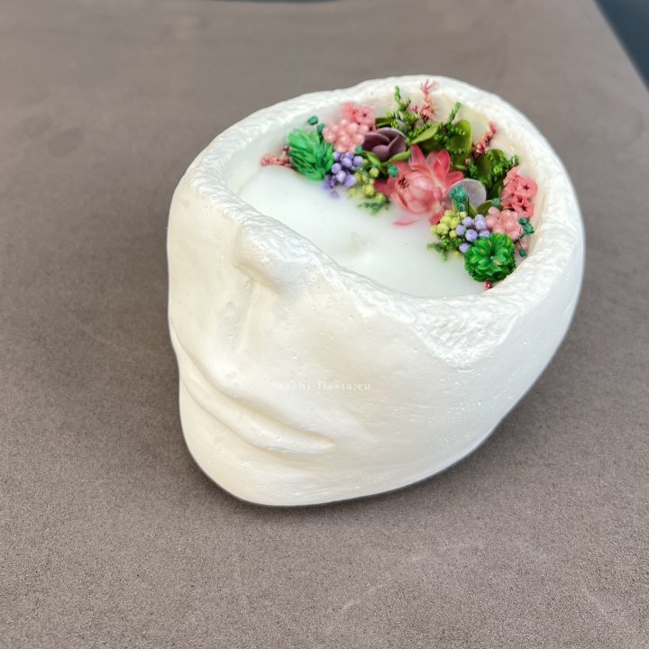 Свеча ароматическая в гипсе  в Рязани