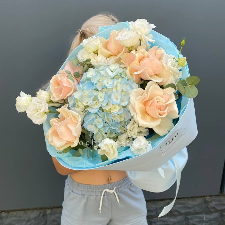 Сборный букет "Голубой закат" в Рязани