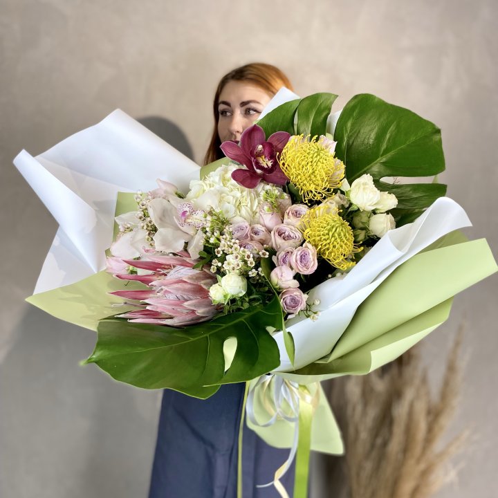 Дизайнерский букет экзотики в Рязани