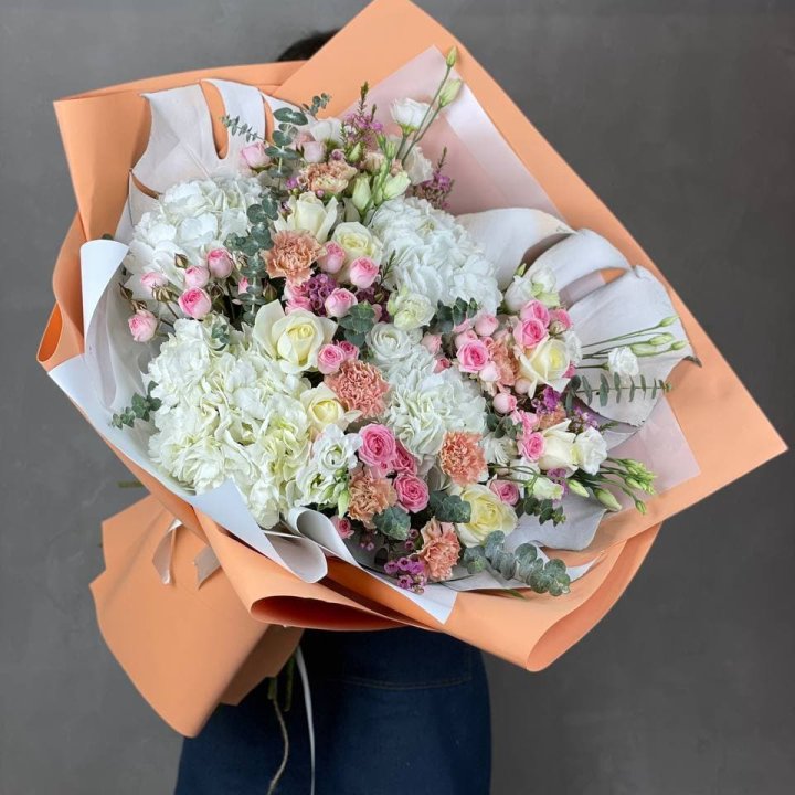 Макси-букет кремовый в Рязани