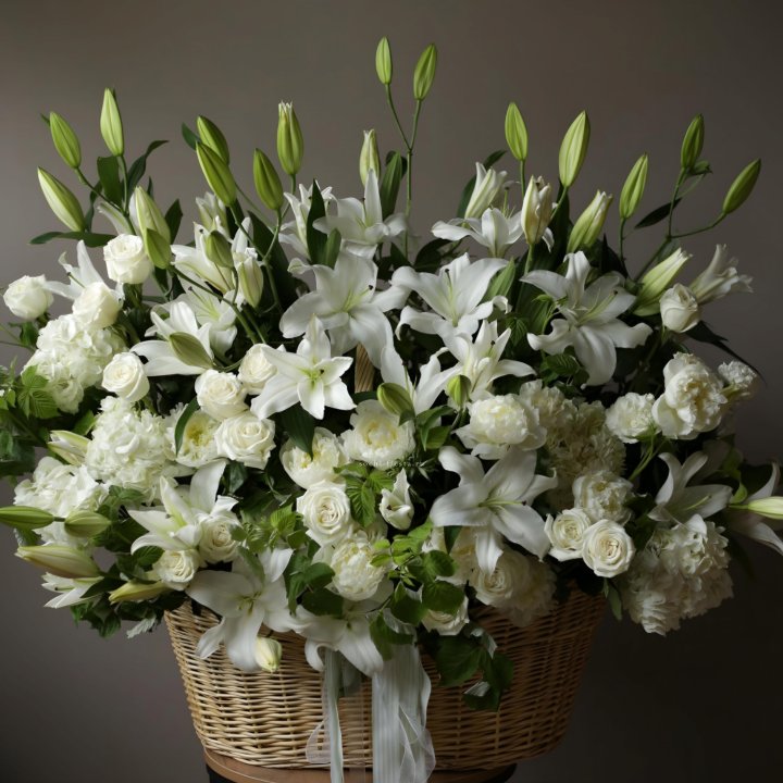 Цветочная корзина макси №3 в Рязани