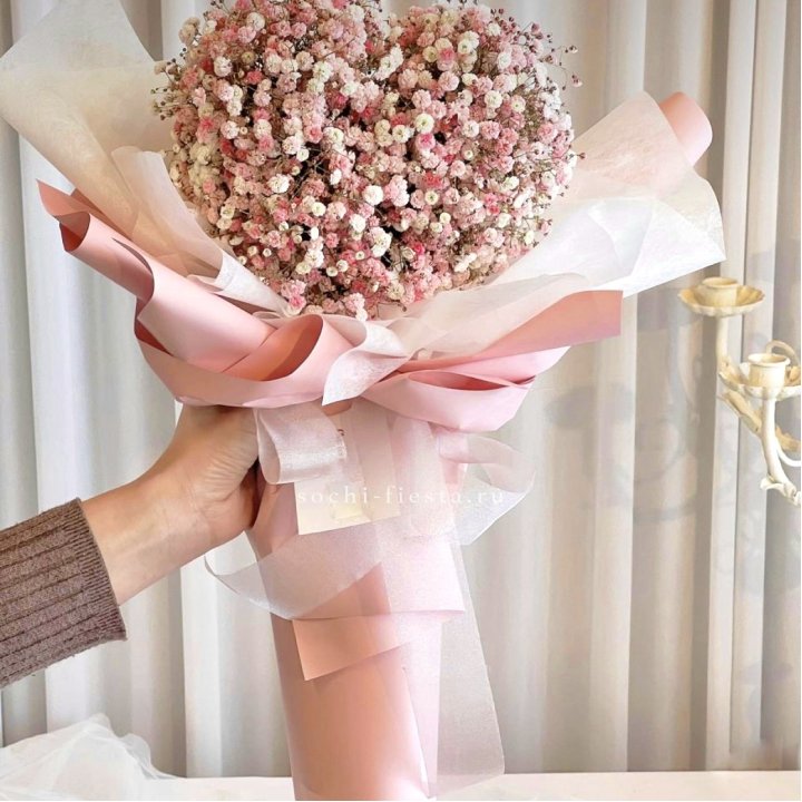 Сердце из гипсофилы  в Рязани