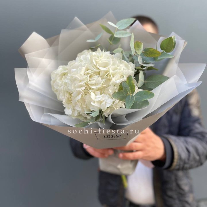  Букет  из белой гортензии в Рязани