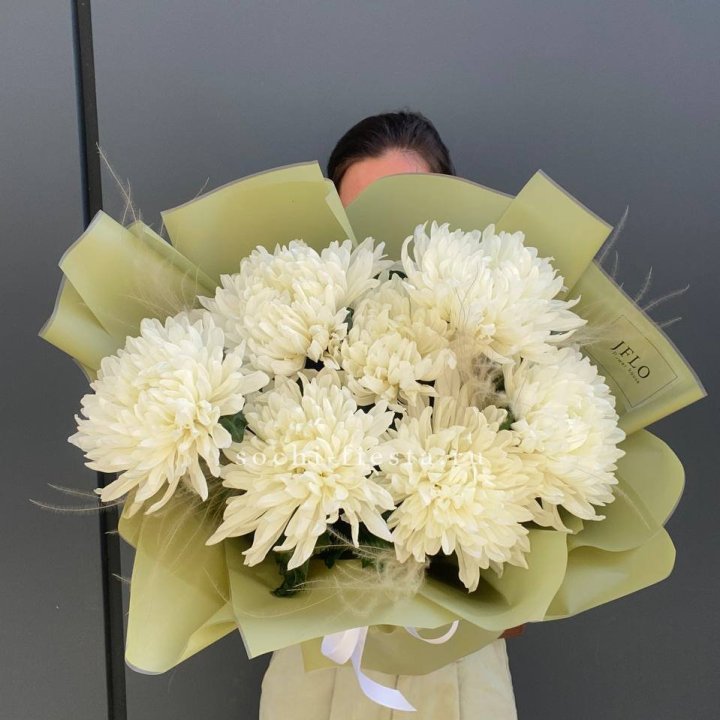 Букет одноголовых хризантем  в Рязани