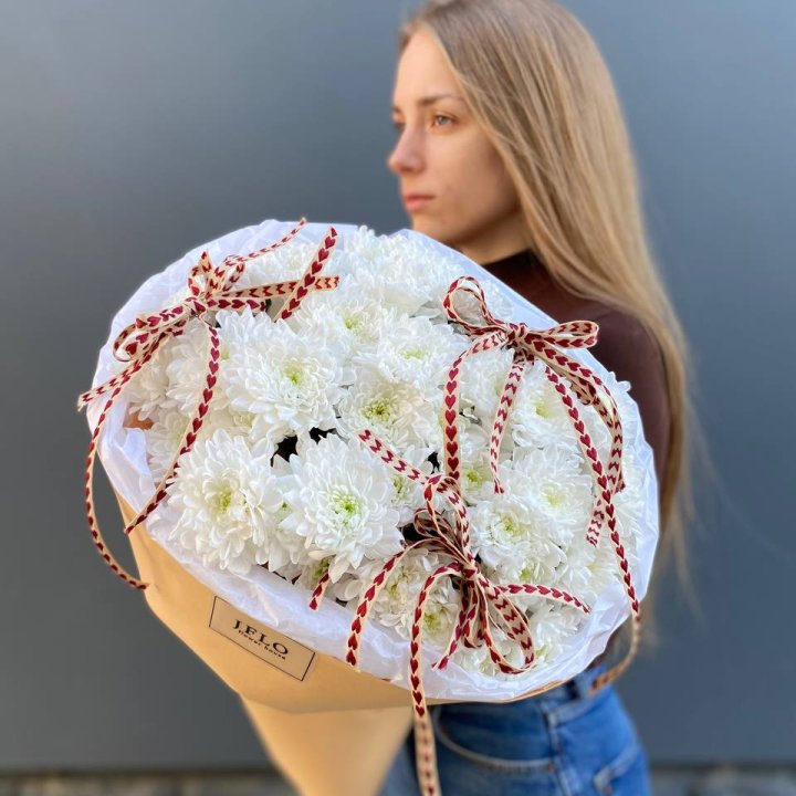 Букет "Хризантемы с любовью" в Рязани