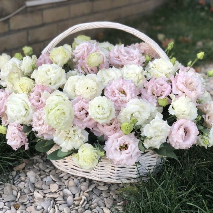 Корзина с эустомой в Рязани
