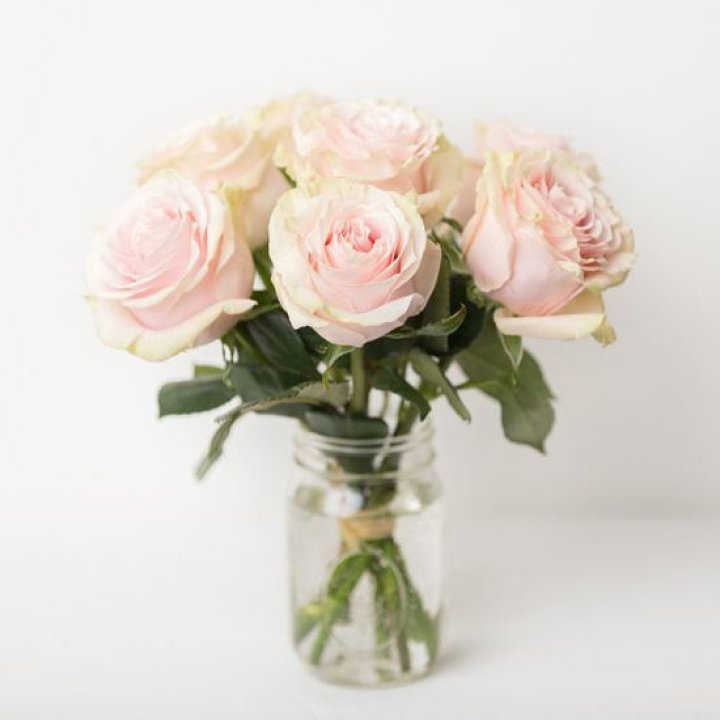 7 кремовых роз в Рязани