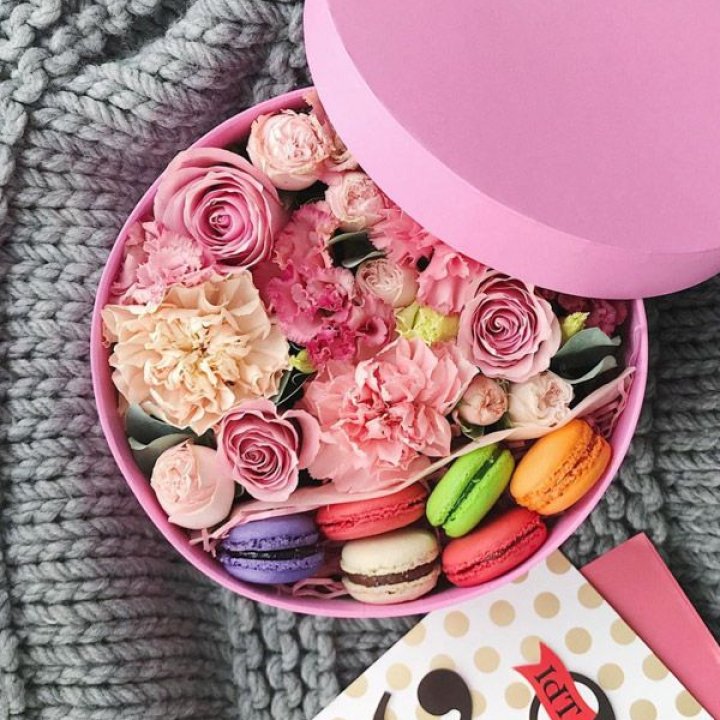 Цветочный бокс пинк в Рязани