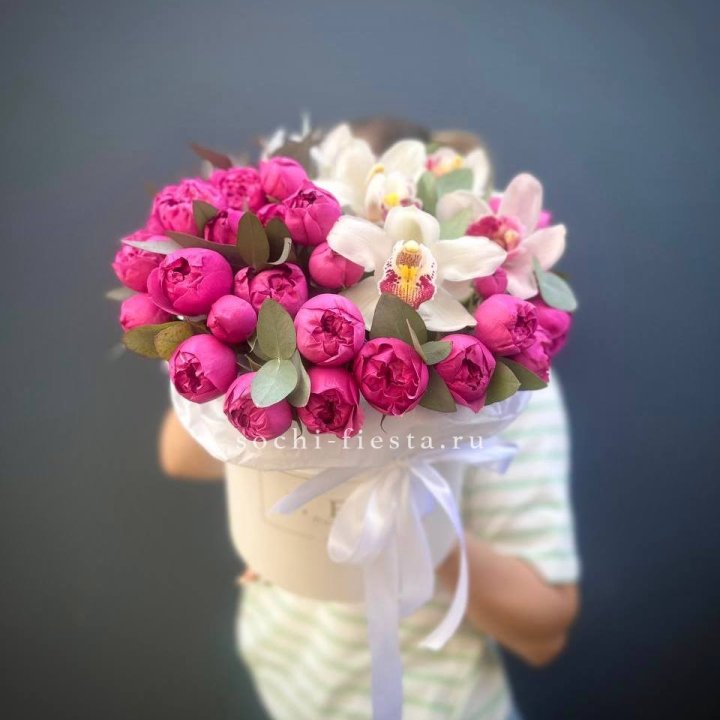 Бокс дуо мисти и орхидеи в Рязани