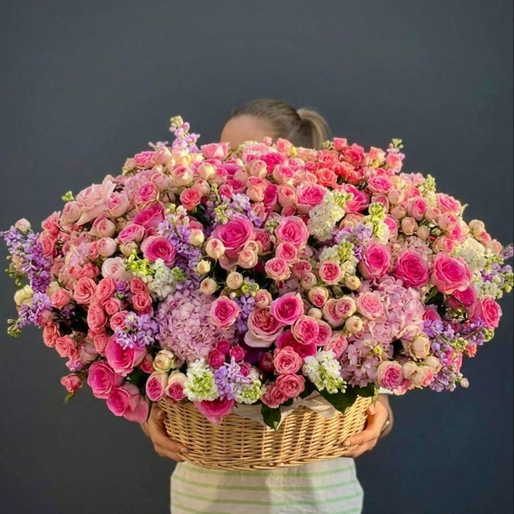 Цветочная корзина гигант №5 в Рязани