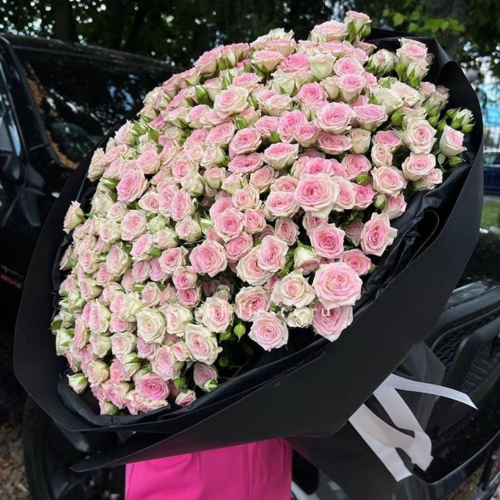 101 кустовая роза "Твистер" в Рязани