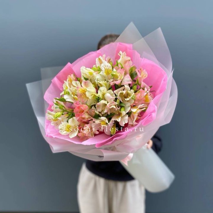 букет альстромерий "Черри" в Рязани