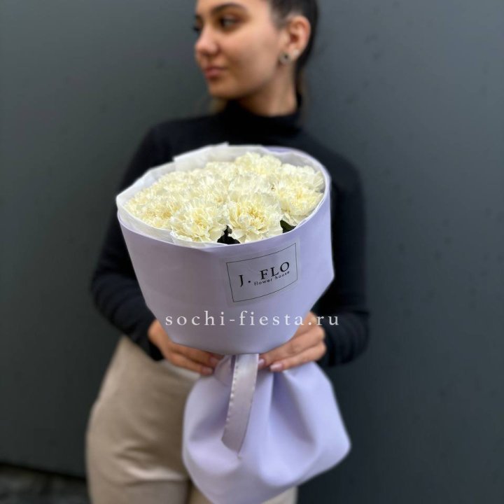 Букет белых диантусов в Рязани