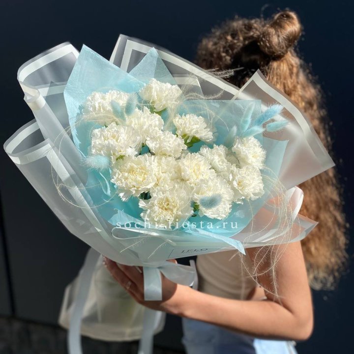 Воздушный букет из диантусов  в Рязани