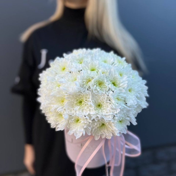 Коробка с хризантемами №1 в Рязани