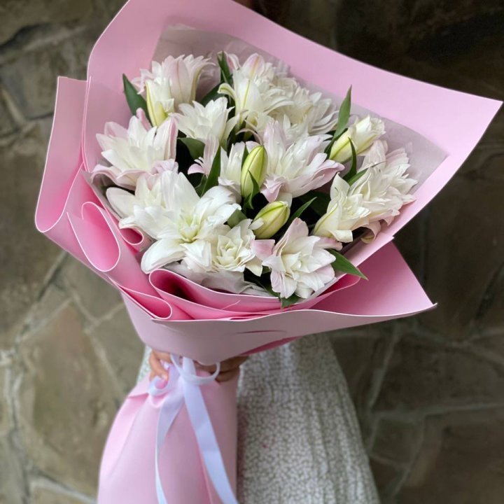 Букет пионовидных лилий №1 в Рязани