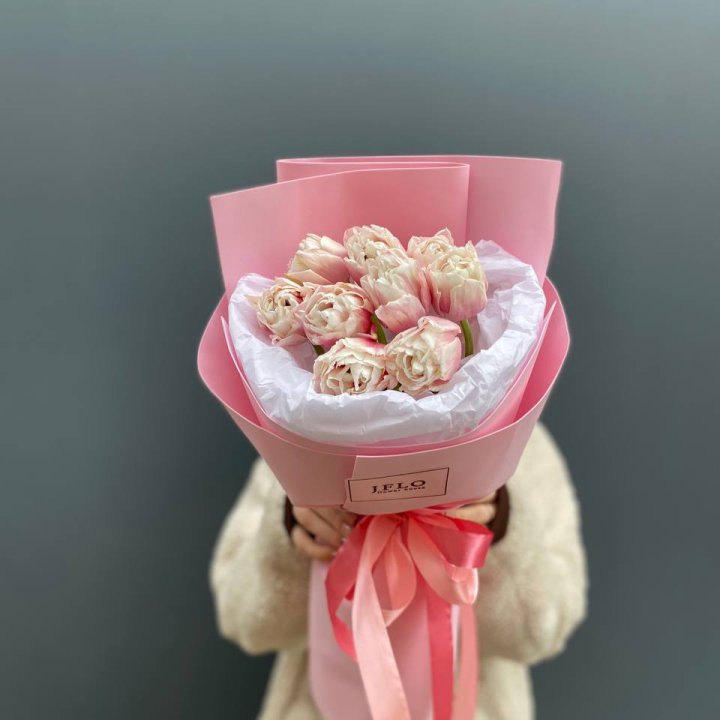 9 нежных тюльпанов в Рязани