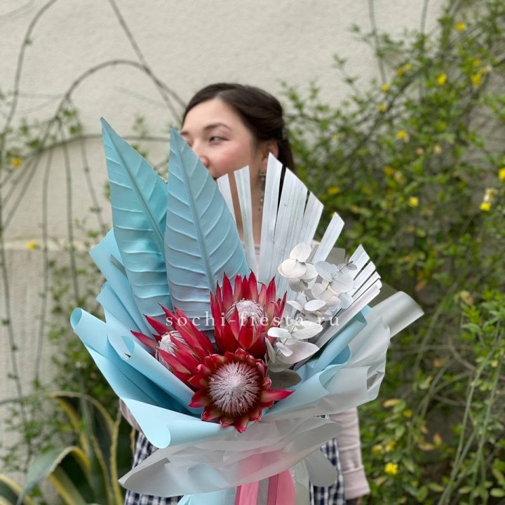 Букет из протеи "Клеопатра-2" в Рязани