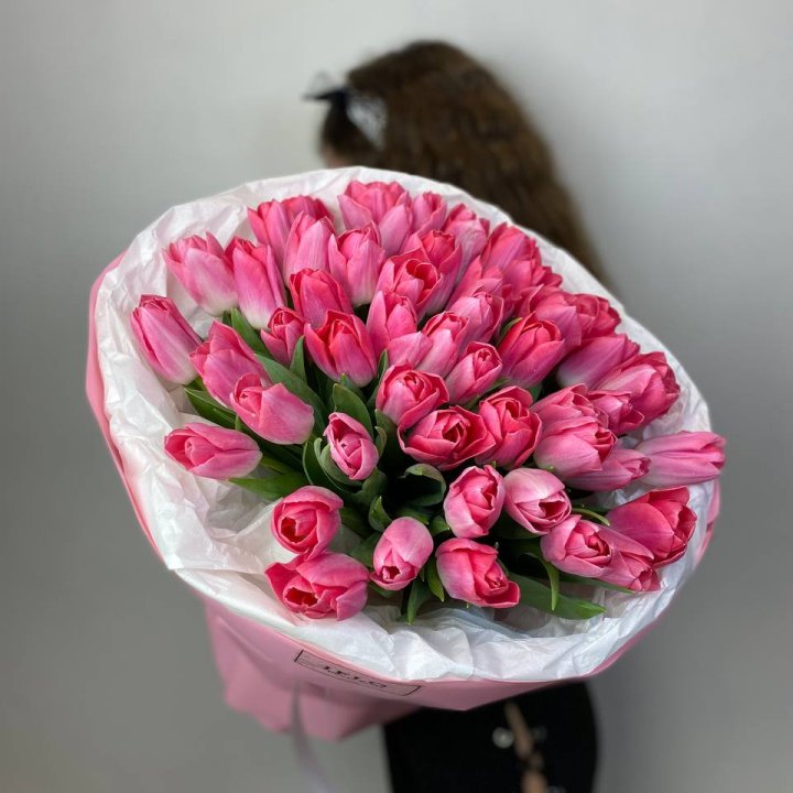 51 розовый тюльпан "Рози" в Рязани