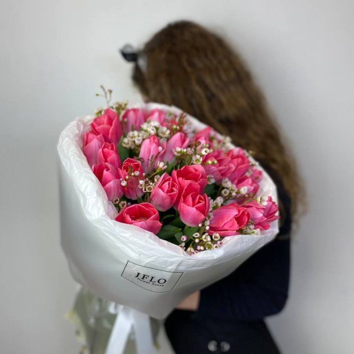 Дуо тюльпаны с хамелациумом в Рязани