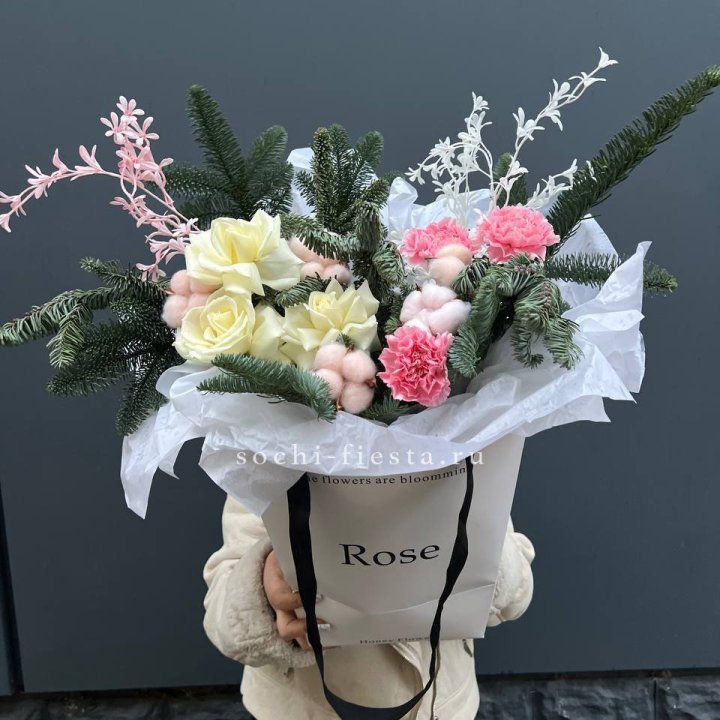 Цветочная сумка с нобилисом в Рязани