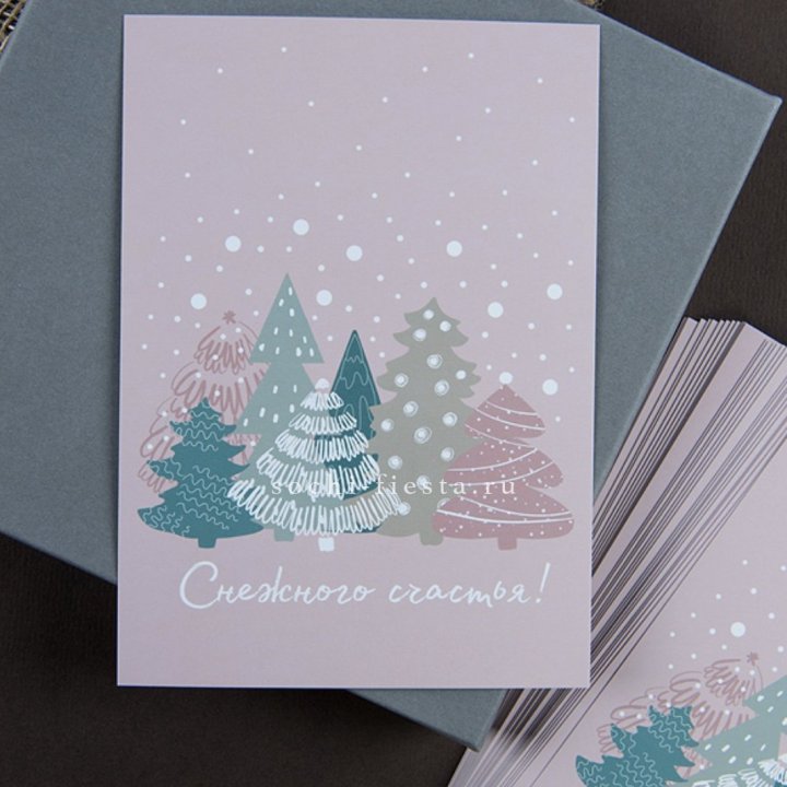 Открытка к букету "Снежного счастья" в Рязани