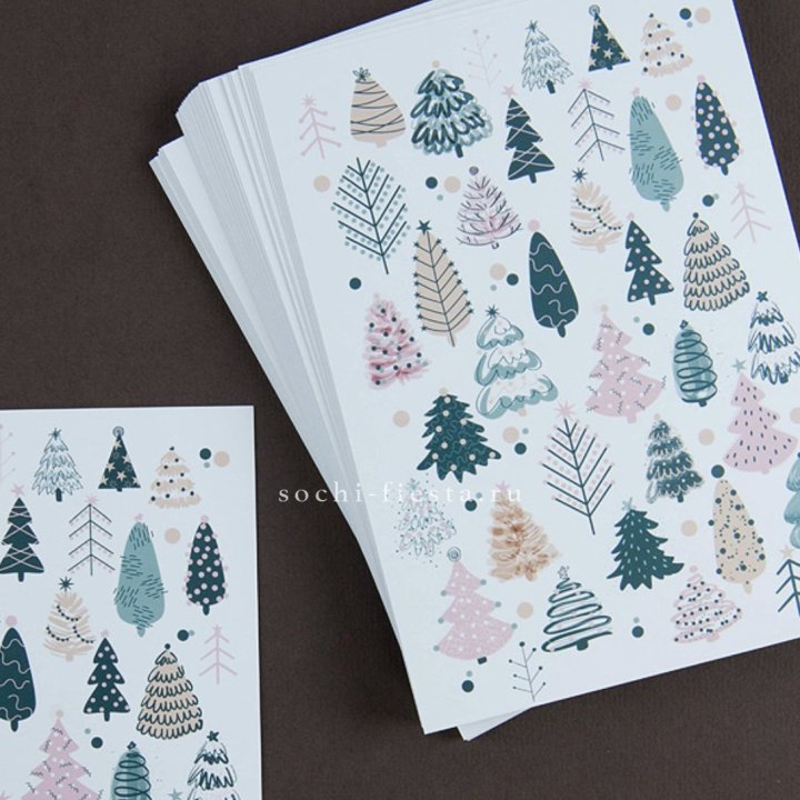 Открытка к букету "Елки" в Рязани