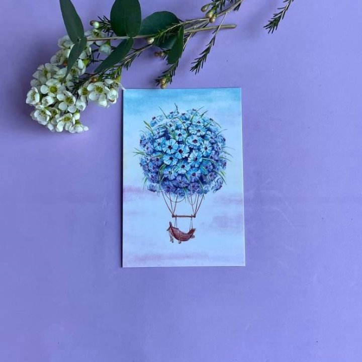 Открытка к букету "Флоростат" в Рязани