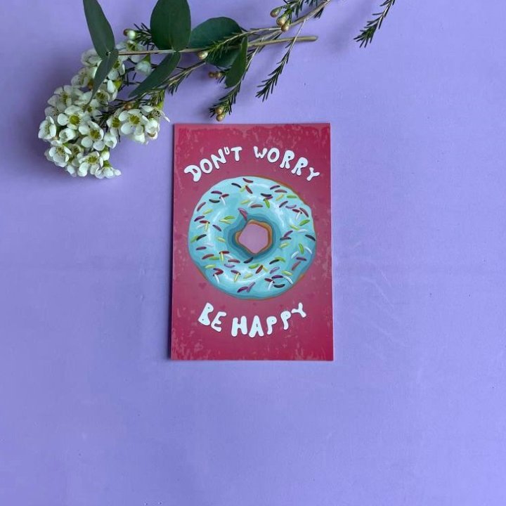 Открытка к букету "Не волнуйся..." в Рязани