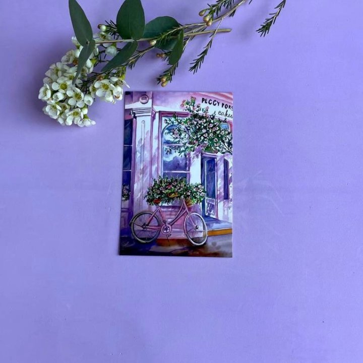 Открытка к букету "Розовый" в Рязани