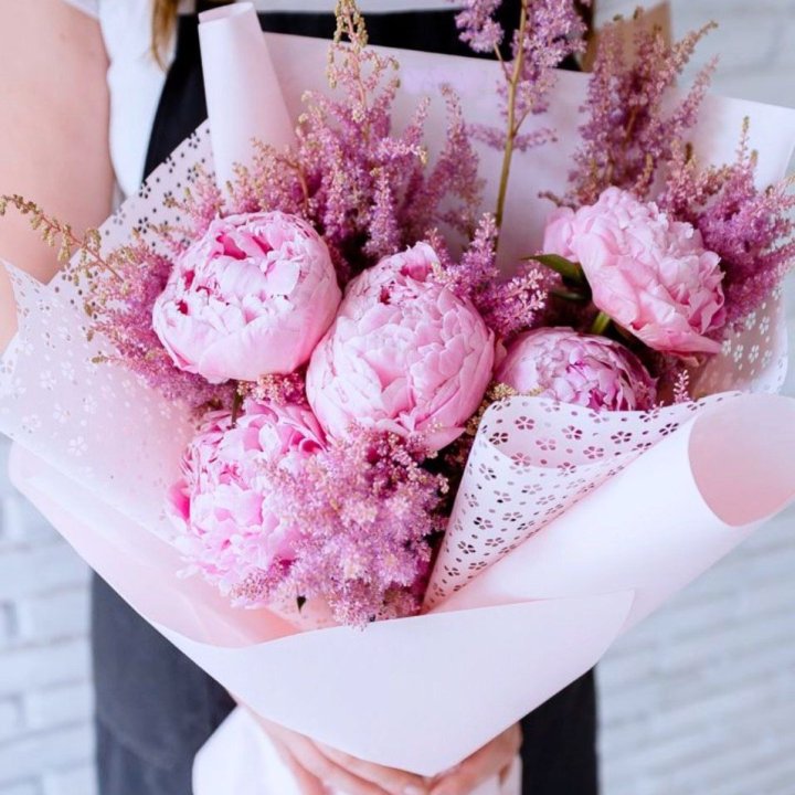 Букет пионов "Мелиса" в Рязани