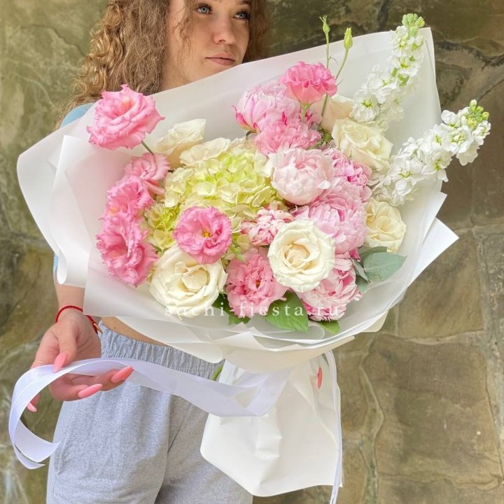 Букет с пионами №3 в Рязани
